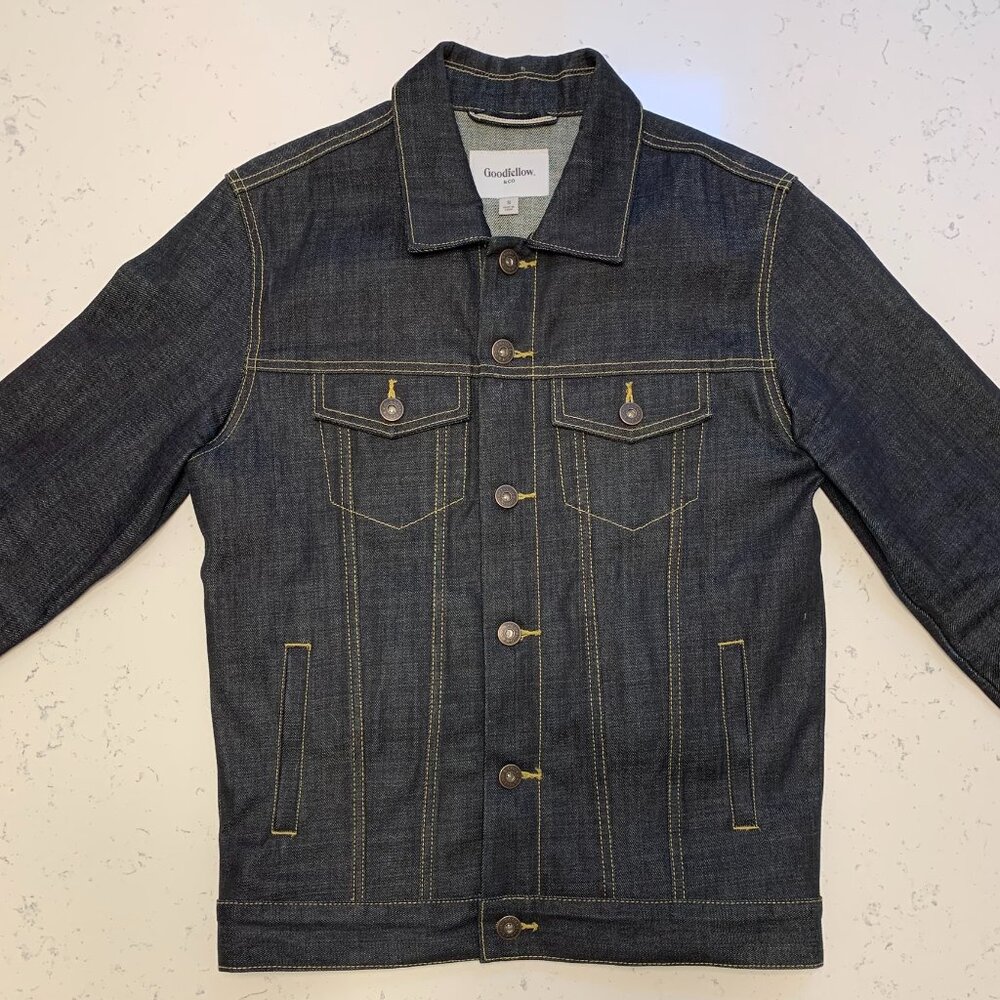 Goodfellow Selvedge Denim Trucker Jacket Small